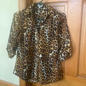 Express portofino shirt size XS leopard print, excellent condition